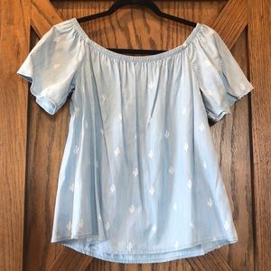 Buddy Basics by Buddy Love OTS Cactus Chambray Top